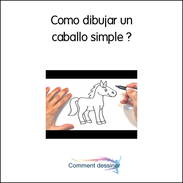 Cómo dibujar un caballo simple